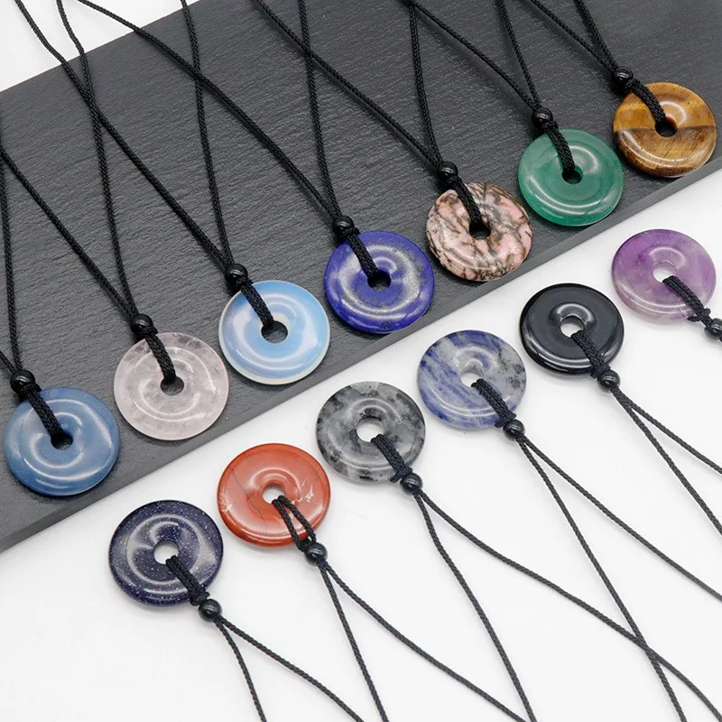 1pcs Natural Crystal GemStone Peace Charms Buckle Charms Braiding Christmas Pendant for making jewelry Necklace Donut Amethyst
1pcs Natural Crystal GemStone Peace Charms Buckle Charms Braiding Christmas Pendant for making jewelry Necklace Donut Amethyst