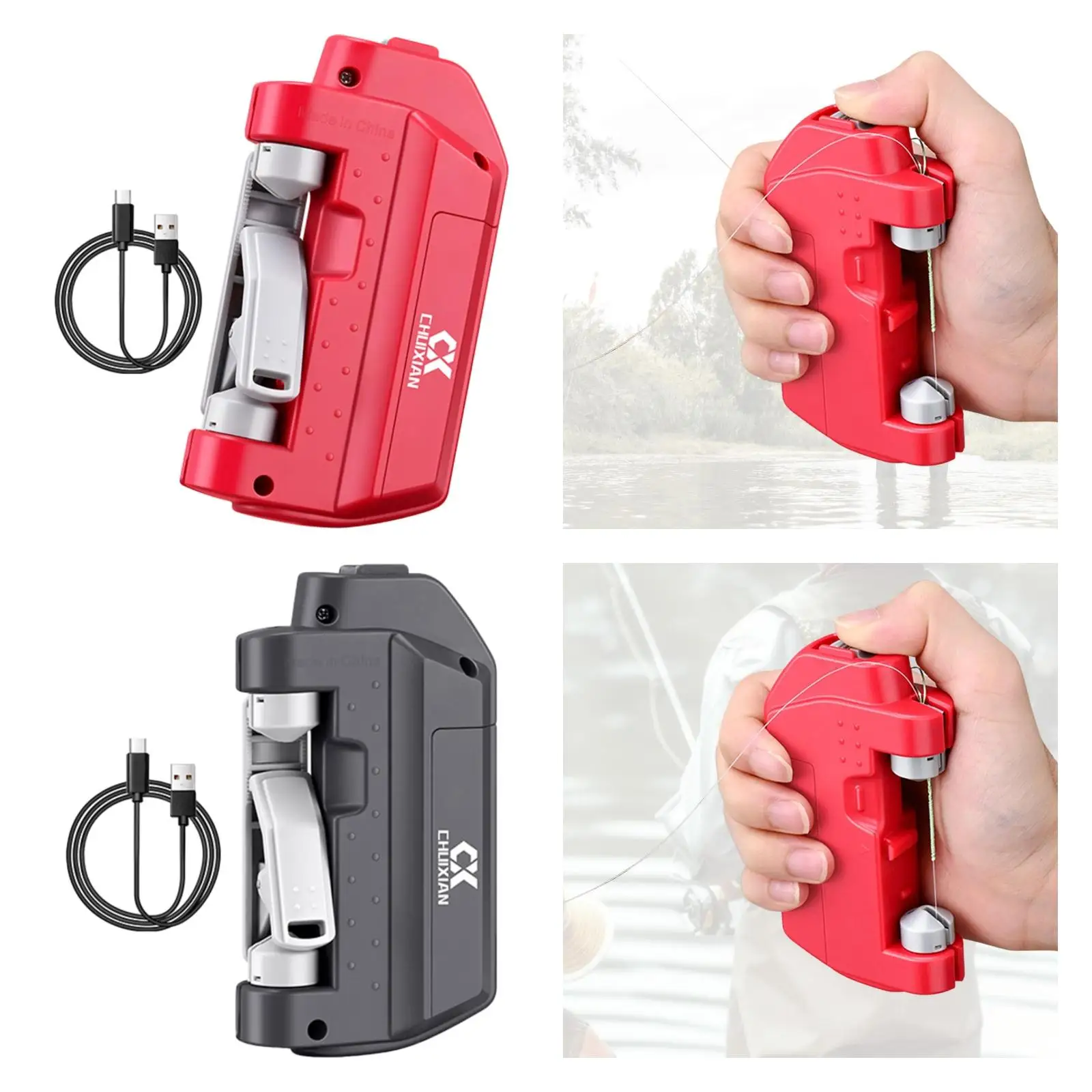 Electric Fishing Knotter USB Easy to Use Knotter Assist Professional Lightweight Tying Device GT Tying Tool Fishing Supplies
Electric Fishing Knotter USB Easy to Use Knotter Assist Professional Lightweight Tying Device GT Tying Tool Fishing Supplies