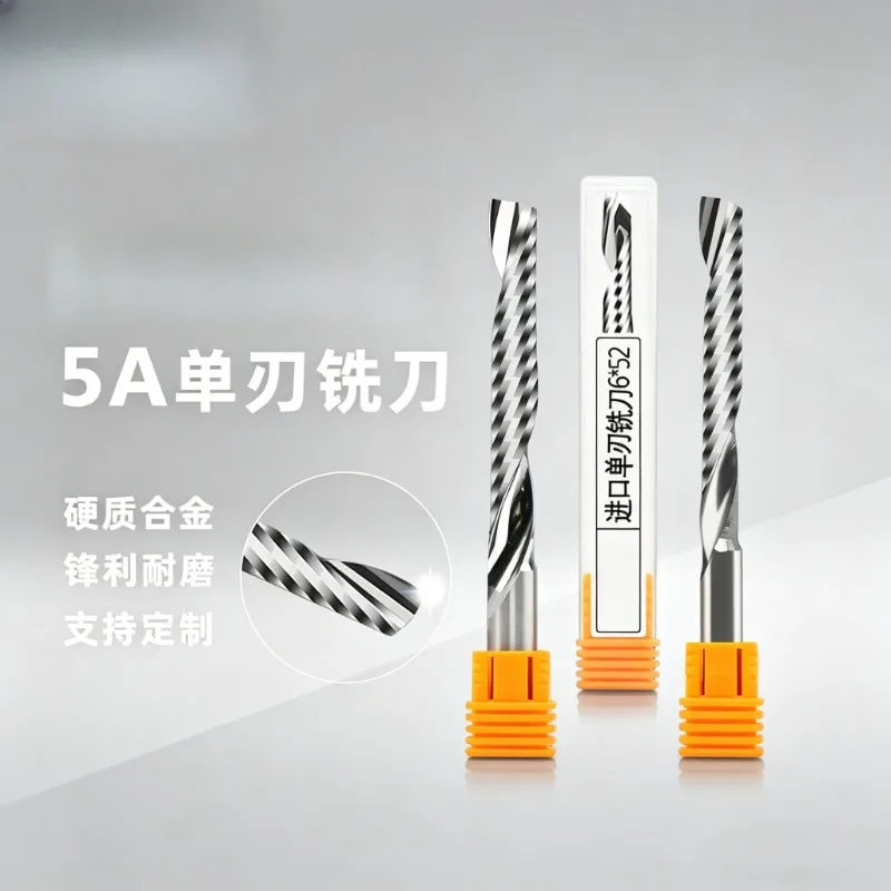 3.175 Single Flute Spiral Tungsten Carbide End Mill, CNC Engraving Tool for Acrylic & PVC, Engraving Machine Cutter
3.175 Single Flute Spiral Tungsten Carbide End Mill, CNC Engraving Tool for Acrylic & PVC, Engraving Machine Cutter
