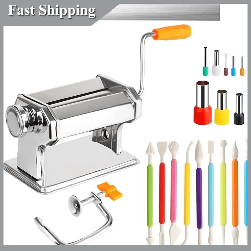 A91P Stainless Steel Polymer Clay Roller Machine Set Includes Clay Presser Machine For DIY Craft Projects
A91P Stainless Steel Polymer Clay Roller Machine Set Includes Clay Presser Machine For DIY Craft Projects
