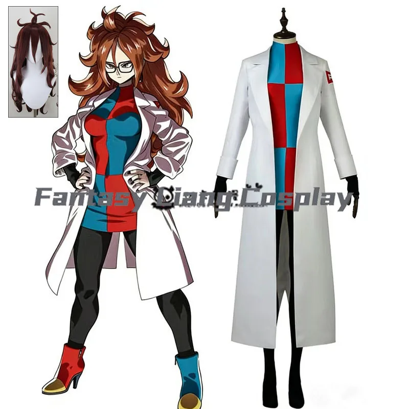 Anime Android 21 Vomi Cosplay Costume Full Set Anime Outfit for Women Halloween Carnival Uniform Comic Con Cloths
Anime Android 21 Vomi Cosplay Costume Full Set Anime Outfit for Women Halloween Carnival Uniform Comic Con Cloths