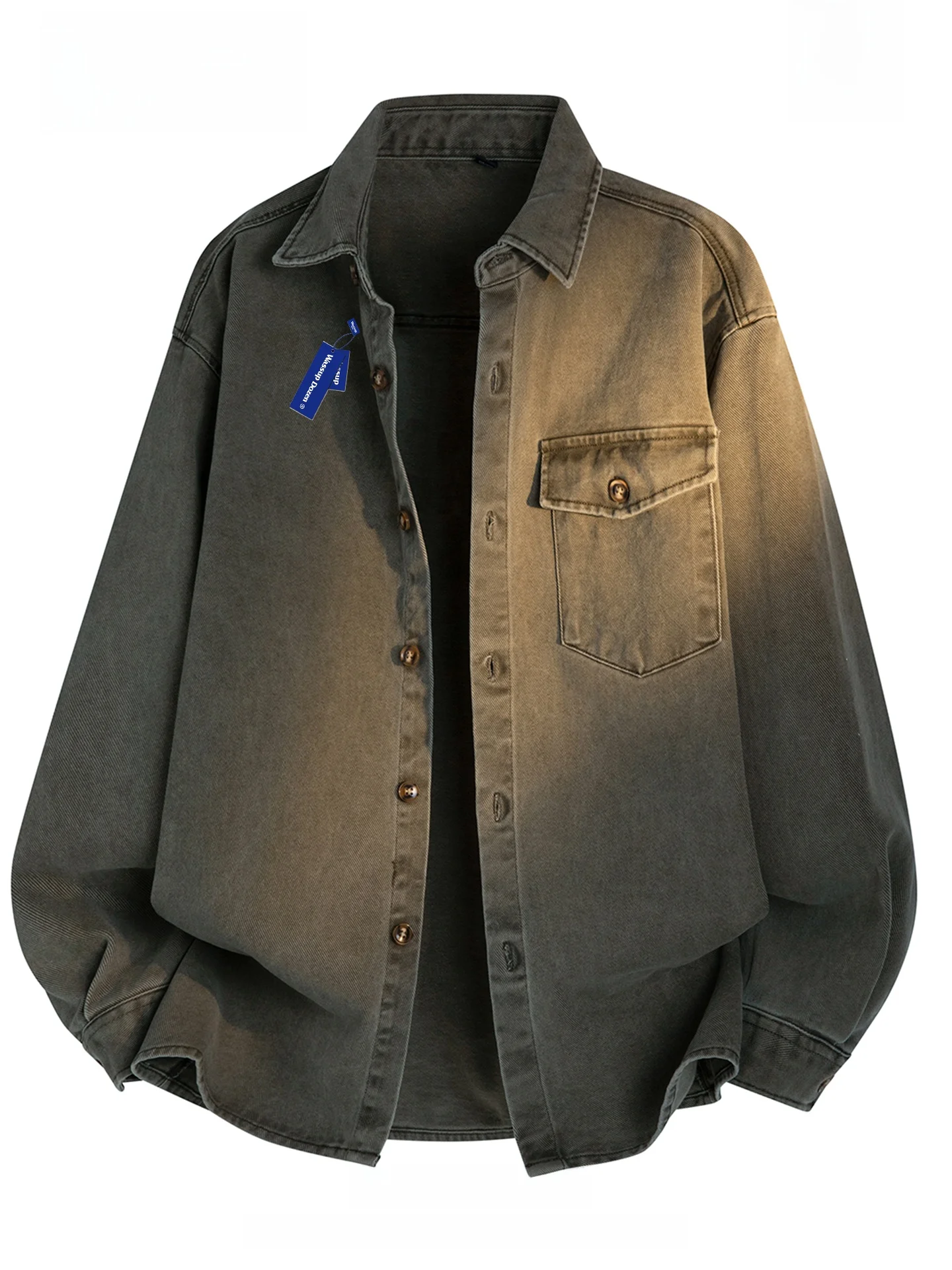 Wassup Dozen Vintage Pure Cotton Workwear Denim irt Long Sve Loose Collar Casual Outerwear Men's Faion Classic Sle
Wassup Dozen Vintage Pure Cotton Workwear Denim irt Long Sve Loose Collar Casual Outerwear Men's Faion Classic Sle