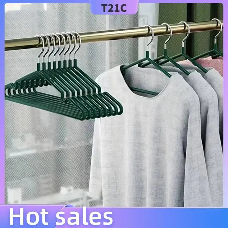 T21C 100X Clothes Hangers With Non-Slip Design, Traceless Clothes Racks, Sturdy Heavy Duty Coat Hangers Green
T21C 100X Clothes Hangers With Non-Slip Design, Traceless Clothes Racks, Sturdy Heavy Duty Coat Hangers Green