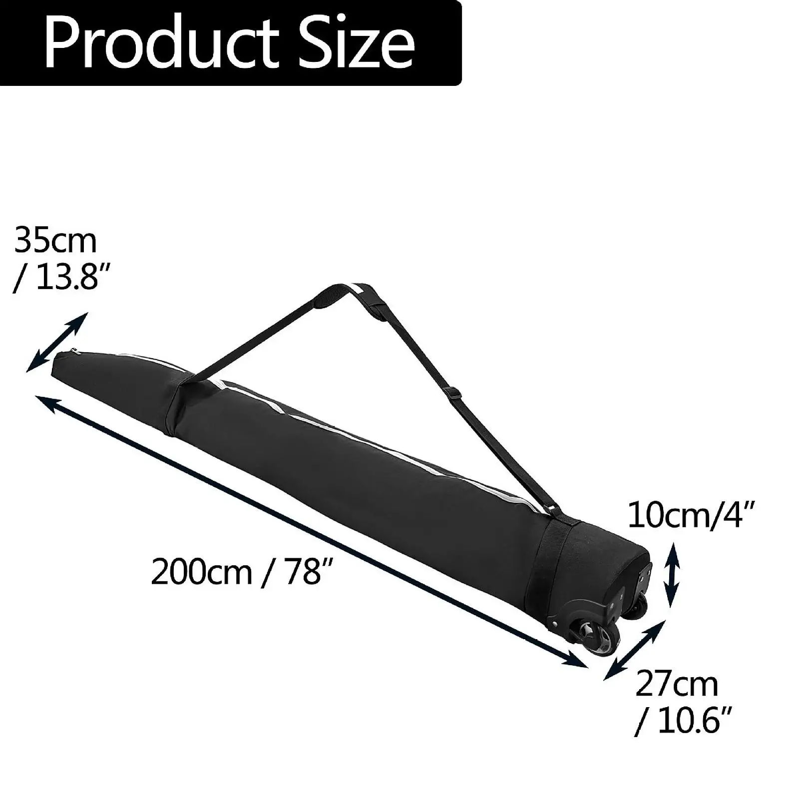 Wheeled Snowboard Bag Adjustable Strap Waterproof Ski Storage Luggage for Travel and Equipment for Men Women
Wheeled Snowboard Bag Adjustable Strap Waterproof Ski Storage Luggage for Travel and Equipment for Men Women