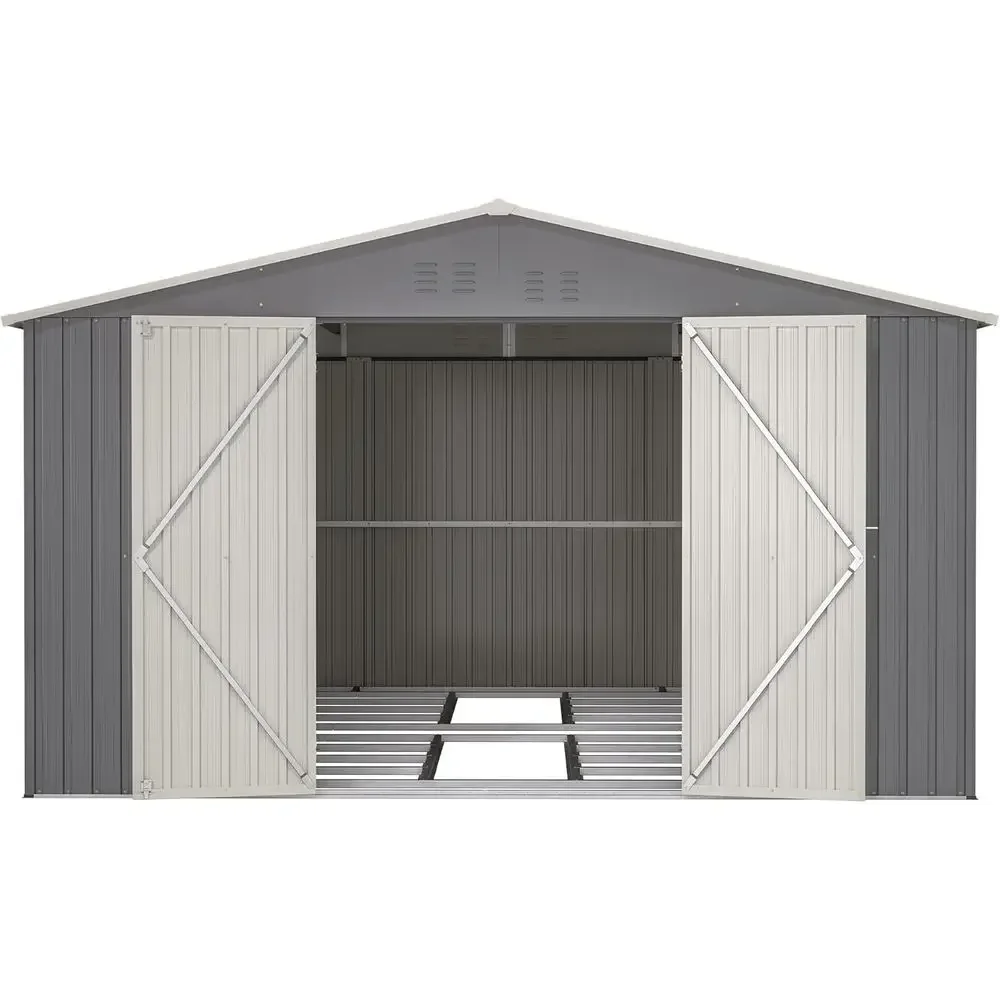 Large Outdoor Storage Shed, 11' X 13' Metal Galvanized Steel Garden Shed with loor e, Utility Tool Shed Storage House or Backyar
Large Outdoor Storage Shed, 11' X 13' Metal Galvanized Steel Garden Shed with loor e, Utility Tool Shed Storage House or Backyar