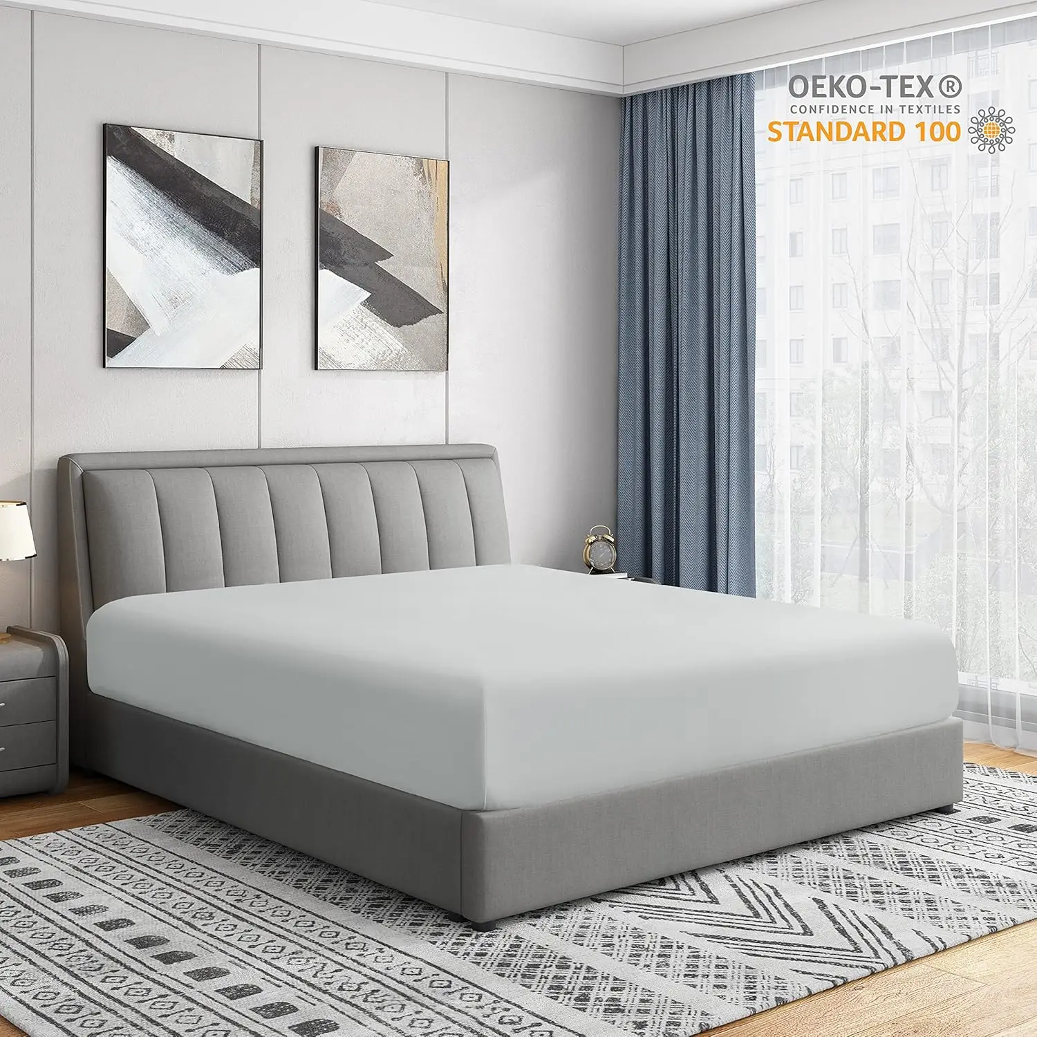Queen Fitted Sheet - Double Brushed Ultra Soft – Wrinkle & Fade Resistant - 14"" Standard Pocket Fitted Sheet Only - Good Fit
Queen Fitted Sheet - Double Brushed Ultra Soft – Wrinkle & Fade Resistant - 14"" Standard Pocket Fitted Sheet Only - Good Fit