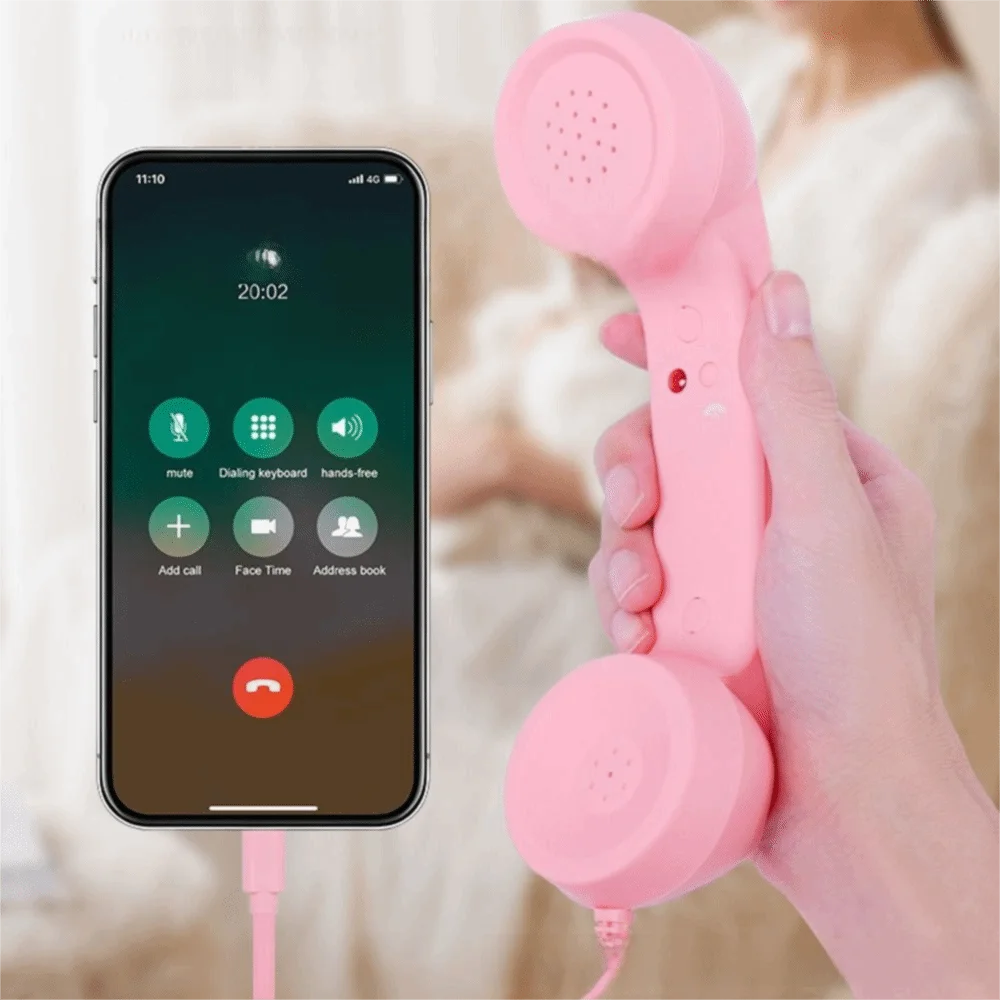 Wired Receiver Retro Telephone Handset Handheld Receiver Type-C/3.5mm Wired Microphone Handset External Volume Control
Wired Receiver Retro Telephone Handset Handheld Receiver Type-C/3.5mm Wired Microphone Handset External Volume Control