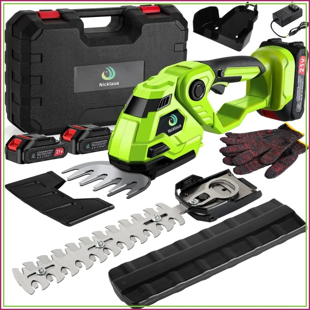 2-in-1 Cordless Hedge Trimmer & Grass Shear with Dual Blades, 2 Batteries, Rotatable Head for Garden Care
2-in-1 Cordless Hedge Trimmer & Grass Shear with Dual Blades, 2 Batteries, Rotatable Head for Garden Care