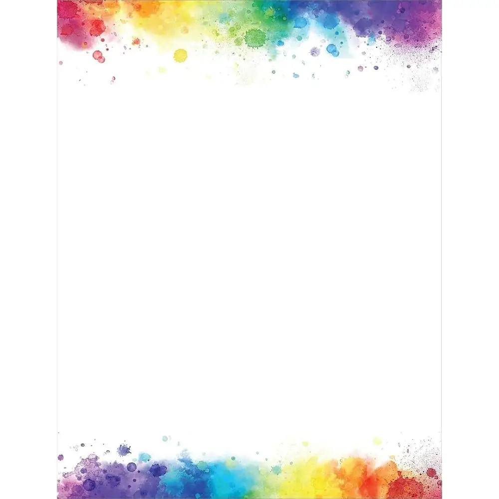 Stationery Letterhead, Rainbow Burst, 8.5\x11\, Printer Friendly, 50 Sheets (2025014)
Stationery Letterhead, Rainbow Burst, 8.5\x11\, Printer Friendly, 50 Sheets (2025014)