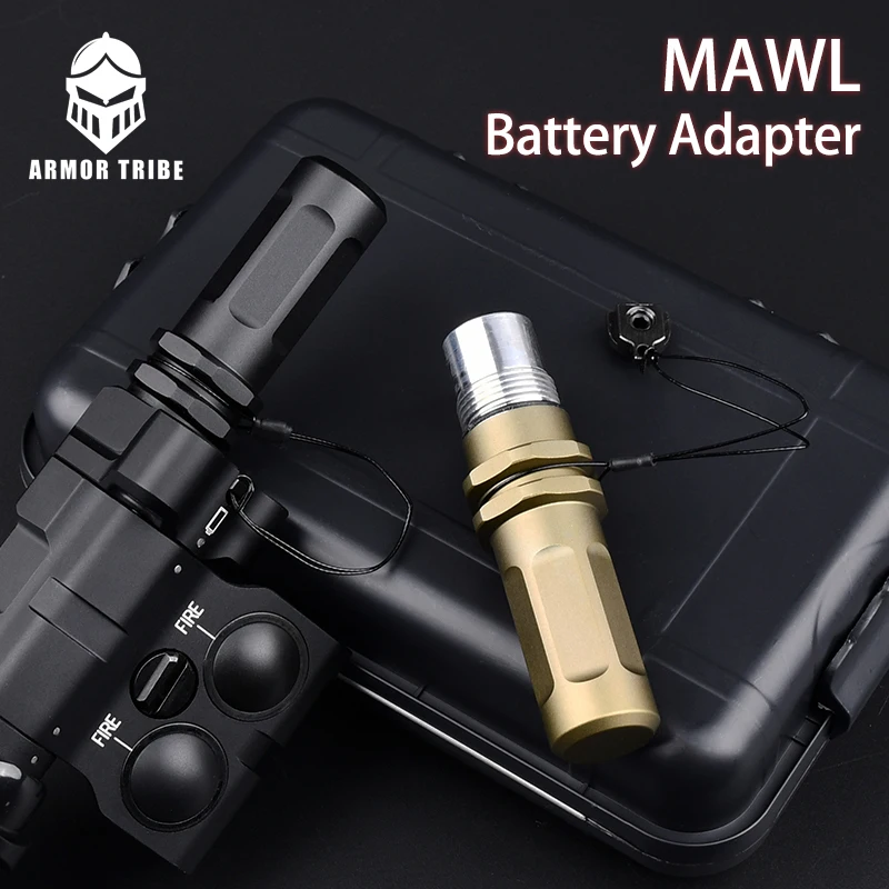 MAWL C1+ AA BATTERY CNC Metal ADAPTER Case BOX Tactical Airsoft Red Dot Blue Green IR Laser Aiming Outdoor Hunting Weapon Lights
MAWL C1+ AA BATTERY CNC Metal ADAPTER Case BOX Tactical Airsoft Red Dot Blue Green IR Laser Aiming Outdoor Hunting Weapon Lights