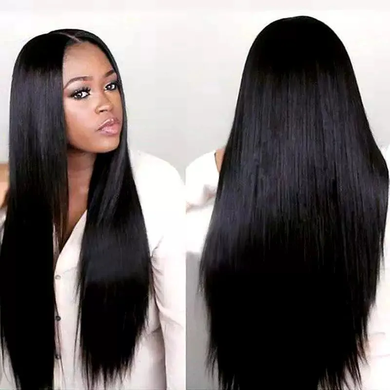 Wig braided wig hair extension blonde wig hair high temperature silk chemical fiber headgear wig medium straight hair black wig
Wig braided wig hair extension blonde wig hair high temperature silk chemical fiber headgear wig medium straight hair black wig