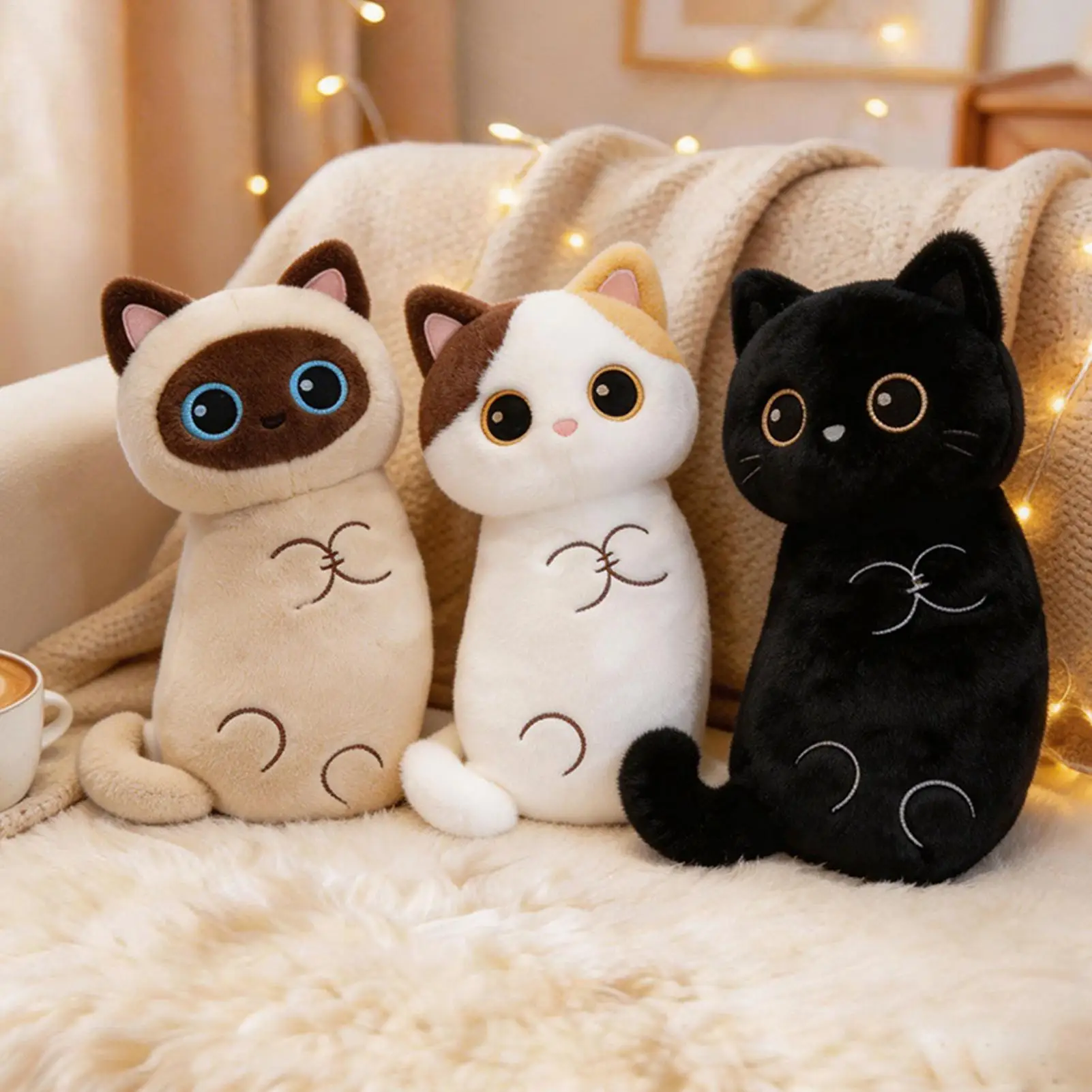 Long Siamese Cat Throw Pillow Oblong White Black Kitten Cats Plushie Nap Sleep Pillow for Kids School Home Bed Decor Cushion
Long Siamese Cat Throw Pillow Oblong White Black Kitten Cats Plushie Nap Sleep Pillow for Kids School Home Bed Decor Cushion