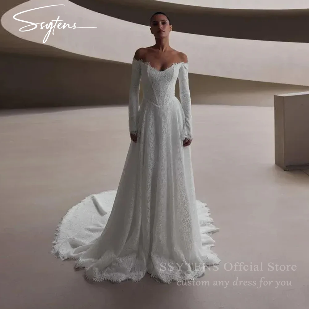 SSYTENS Customized Lace Wedding Dresses Long Estilo Princesa Elegantes Bespoke Vestido Abiti Da Sposa Noiva Vestido de novia
SSYTENS Customized Lace Wedding Dresses Long Estilo Princesa Elegantes Bespoke Vestido Abiti Da Sposa Noiva Vestido de novia