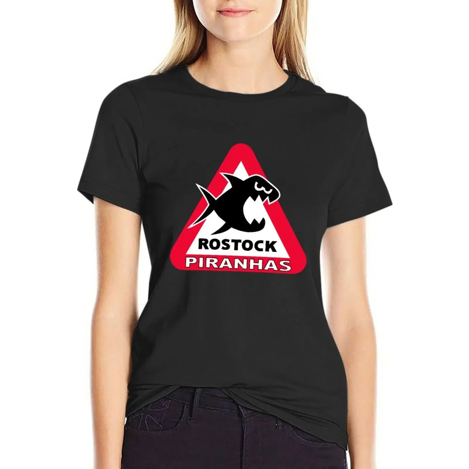Rostock Piranhas T-Shirt Aesthetic clothing aesthetic clothes customs design your own blacks new edition t shirts for Women
Rostock Piranhas T-Shirt Aesthetic clothing aesthetic clothes customs design your own blacks new edition t shirts for Women