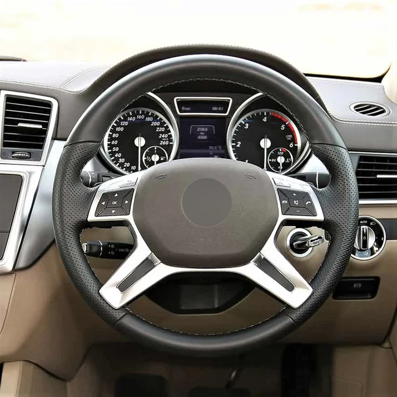 Alcantara Steering Wheel Cover Real Leather White Thread Car Accessoires for Mercedes-Benz E-CLASS E400 / G-CLASS G550 / GL350
Alcantara Steering Wheel Cover Real Leather White Thread Car Accessoires for Mercedes-Benz E-CLASS E400 / G-CLASS G550 / GL350