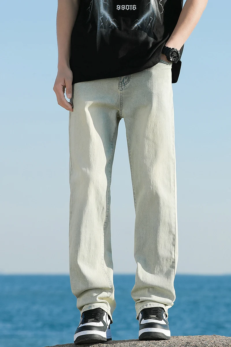 American jeans men spring wash to make old vintage high street loose straight trousers
American jeans men spring wash to make old vintage high street loose straight trousers