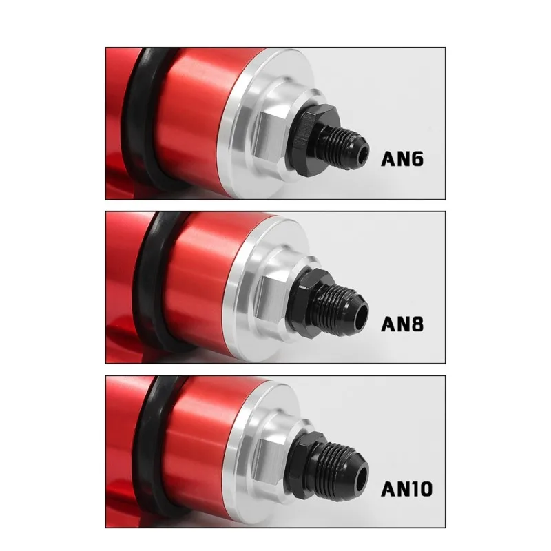 A30P-High Flow Aluminum 58MM Fuel Filter With Fittings AN6 AN8 AN10 Adaptor+Bracket
A30P-High Flow Aluminum 58MM Fuel Filter With Fittings AN6 AN8 AN10 Adaptor+Bracket