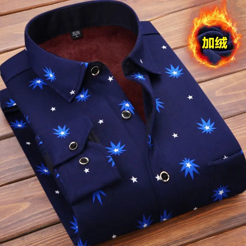 2024 Fall and Winter Men's Long-sleeved Velvet Shirt Warm Shirt Plaid Coat Clothes Men's Shirt Middle-aged Men Warm
2024 Fall and Winter Men's Long-sleeved Velvet Shirt Warm Shirt Plaid Coat Clothes Men's Shirt Middle-aged Men Warm