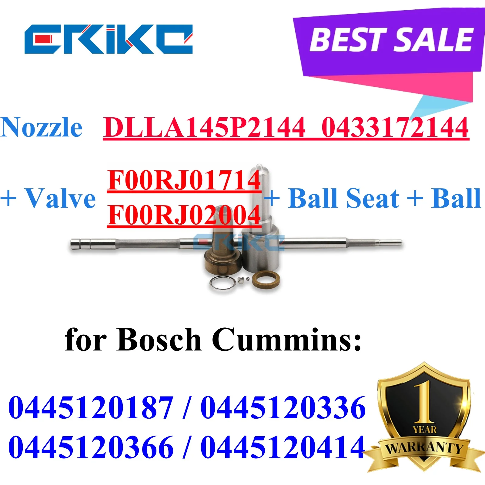 0445120187 0445120336 Ремкомплект форсунок Сопло DLLA145P2144 0433172144 Клапан F00RJ01714 для CUMMINS 4983514 5256034 5289380
0445120187 0445120336 Ремкомплект форсунок Сопло DLLA145P2144 0433172144 Клапан F00RJ01714 для CUMMINS 4983514 5256034 5289380