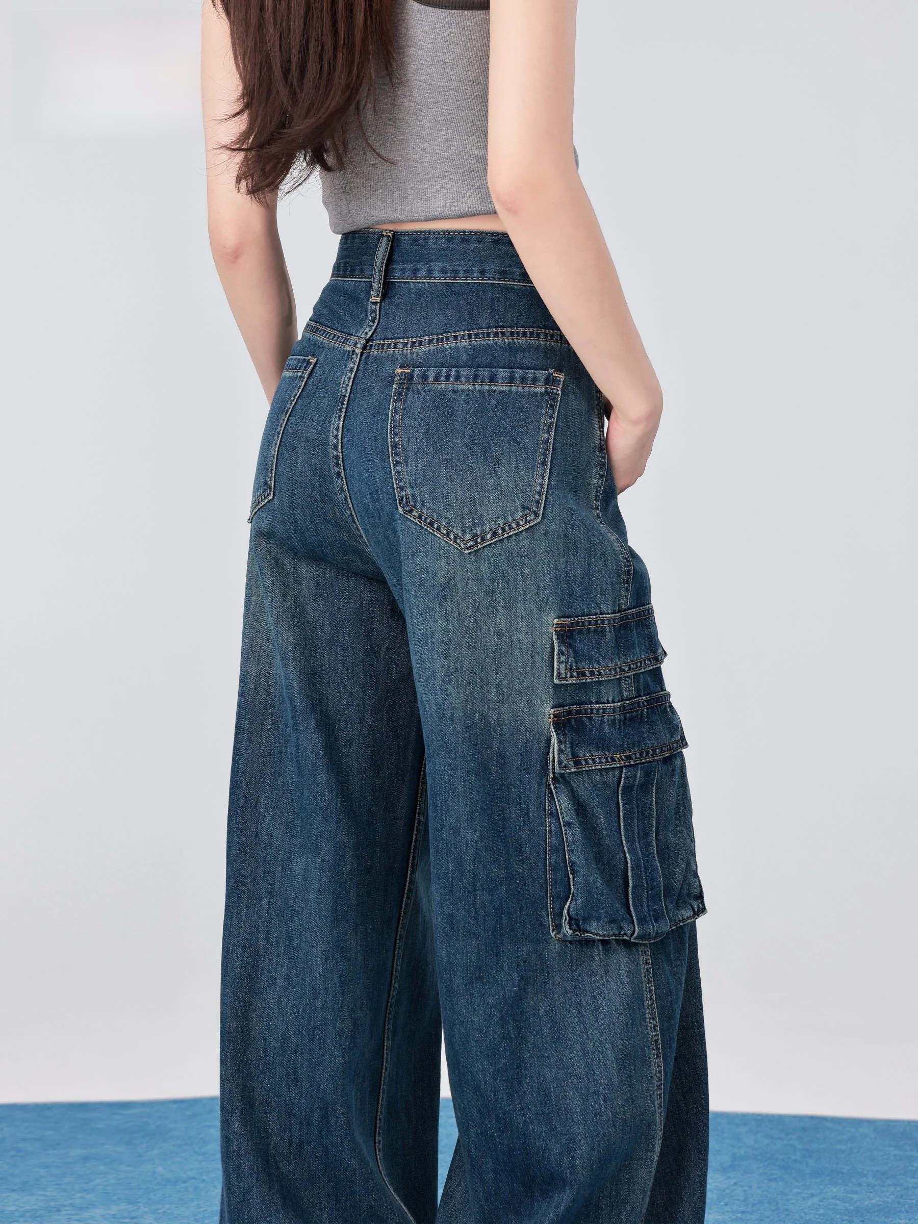 American Retro High Waist Workwear Denim Pants Women's Autumn 2026 New Multi Pocket Design Wide Leg Pants Casual Style
American Retro High Waist Workwear Denim Pants Women's Autumn 2026 New Multi Pocket Design Wide Leg Pants Casual Style