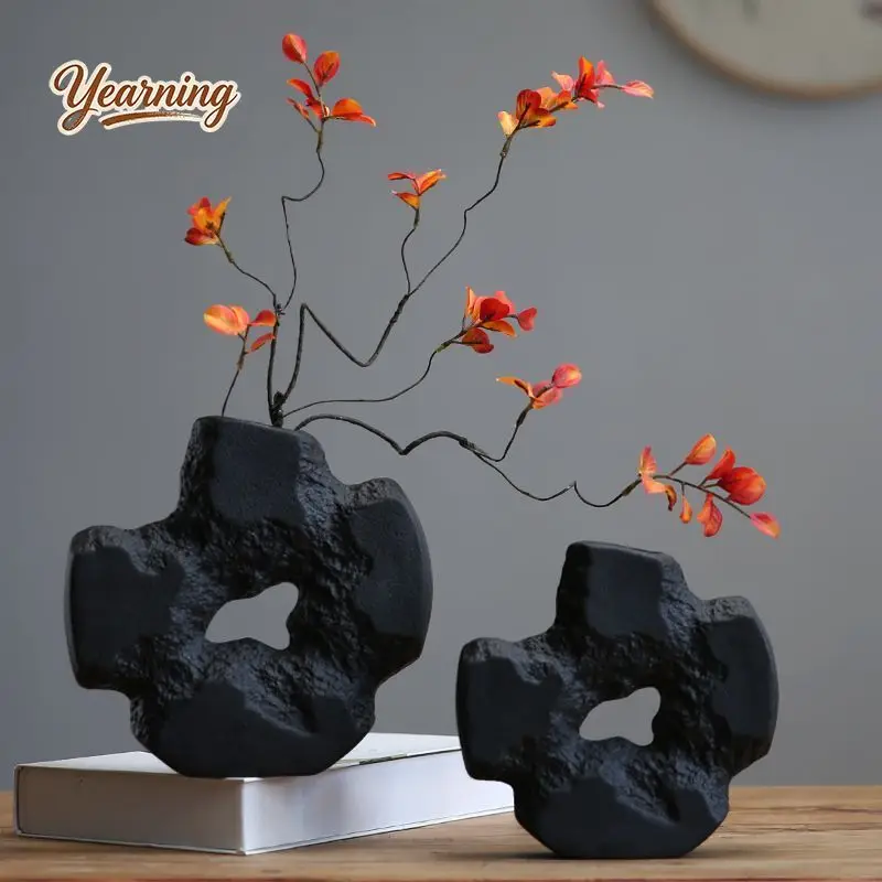 Vase Ornament Nordic Simple Wabi Sabi Style Creative Living Room Flower Arrangement Dried Flower Hydroponic Study Home Decor
Vase Ornament Nordic Simple Wabi Sabi Style Creative Living Room Flower Arrangement Dried Flower Hydroponic Study Home Decor