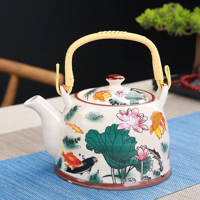 Ceramic Teapots Large Old-fashioned Beam Shaped Large Capacity Cold Water Kettles For Household Use
Ceramic Teapots Large Old-fashioned Beam Shaped Large Capacity Cold Water Kettles For Household Use