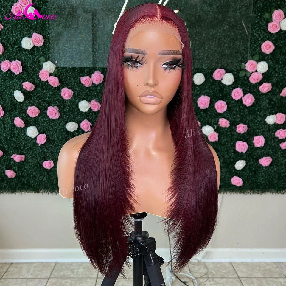 Red 99J 13x4 13x6 Lace Front Wigs Human Hair For Women Red Colored Transparent 5x5 Lace Front Wig 200 Density Remy Hair
Red 99J 13x4 13x6 Lace Front Wigs Human Hair For Women Red Colored Transparent 5x5 Lace Front Wig 200 Density Remy Hair