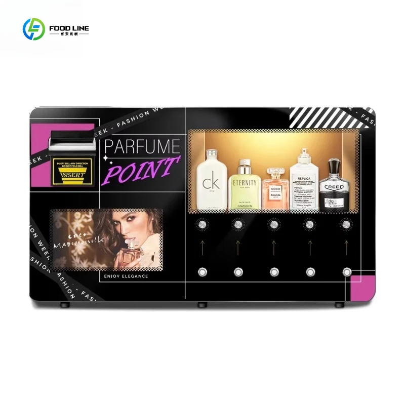 Foodline Customized Small Mini Smart Vendor Perfume Spray Vending Machines Wall-Mounted HD Advertising Screen Steel Material
Foodline Customized Small Mini Smart Vendor Perfume Spray Vending Machines Wall-Mounted HD Advertising Screen Steel Material