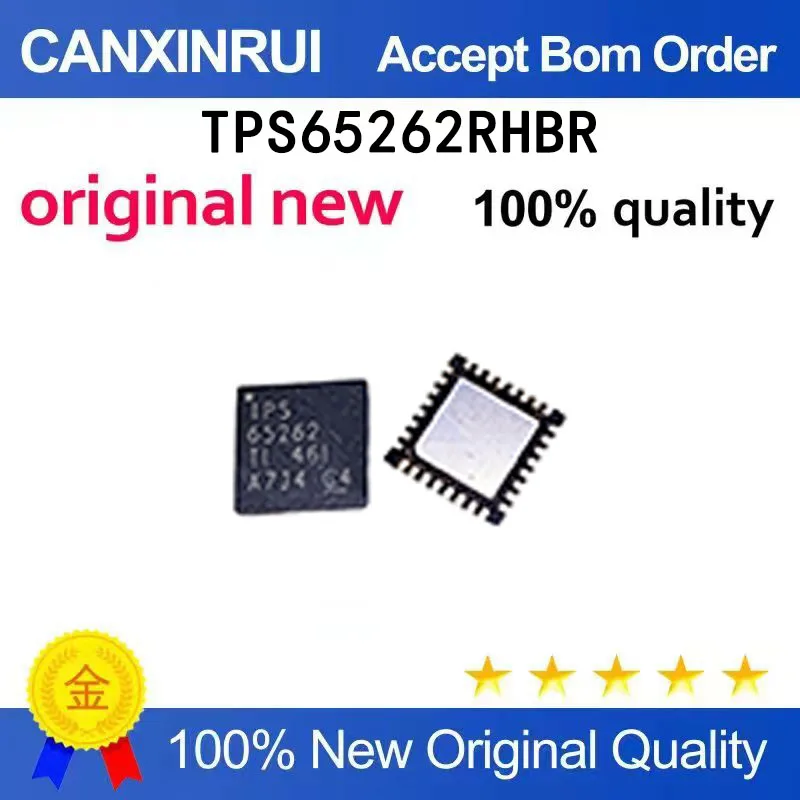 (5-100 pieces)New stock TPS65262RHBR TPS65262 65262 QFN
(5-100 pieces)New stock TPS65262RHBR TPS65262 65262 QFN