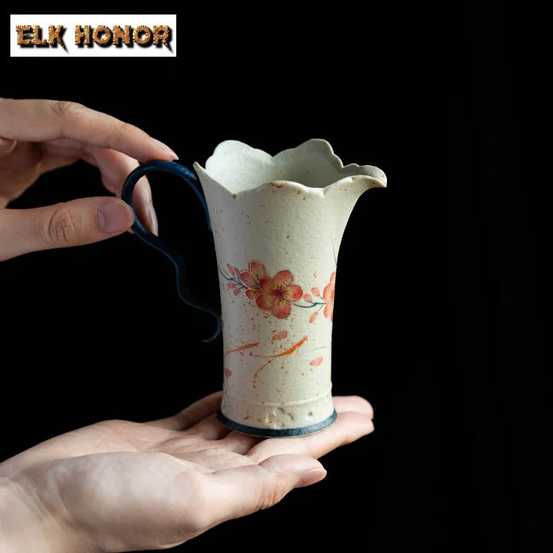 140ml Hand-painted Plum Blossom With Handle Tea Pitcher Divide Tea Cha Hai Dispenser Justice Cup Fair Mug Tea Ceremony Ornaments
140ml Hand-painted Plum Blossom With Handle Tea Pitcher Divide Tea Cha Hai Dispenser Justice Cup Fair Mug Tea Ceremony Ornaments