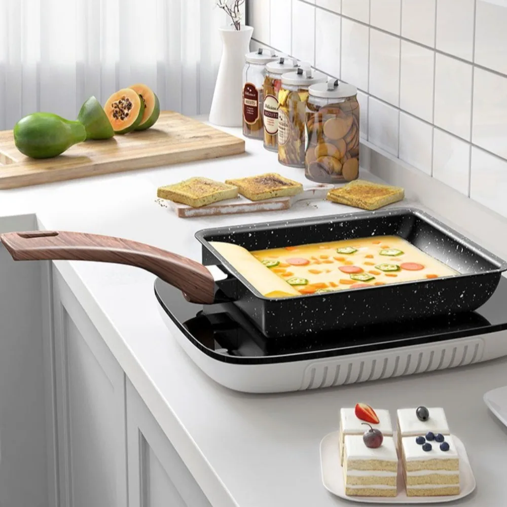Mini Japanese Tamagoyaki Frying Pan NonStick Rectangle Egg Pan Skillet Wooden Handle Kitchen Gadgets Omelet Pan Cooking Tools
Mini Japanese Tamagoyaki Frying Pan NonStick Rectangle Egg Pan Skillet Wooden Handle Kitchen Gadgets Omelet Pan Cooking Tools