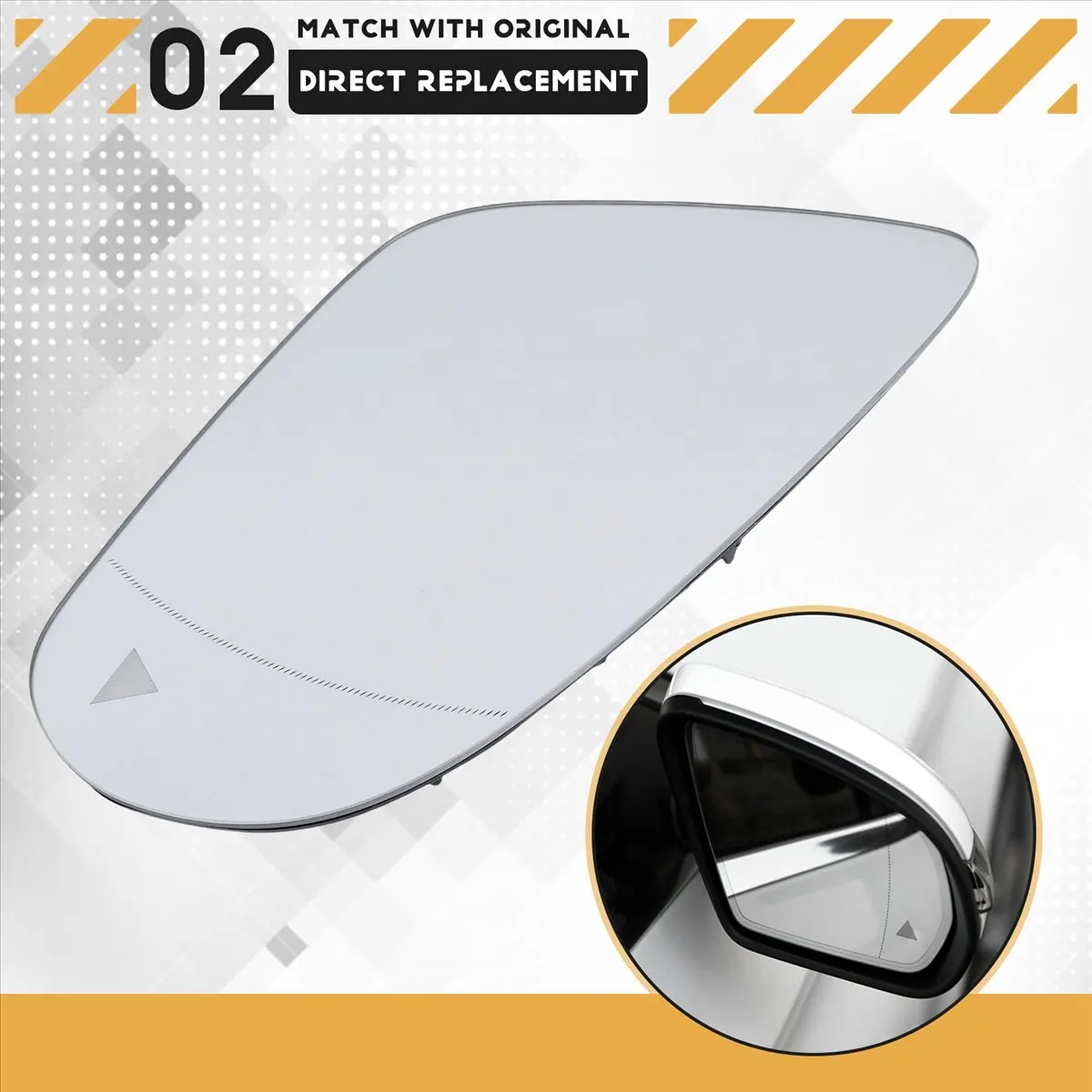 #47Q Automotive Parts & Accessories,Right Side Wing Rearview Mirror Glass Blind Spot Heated (White)
#47Q Automotive Parts & Accessories,Right Side Wing Rearview Mirror Glass Blind Spot Heated (White)