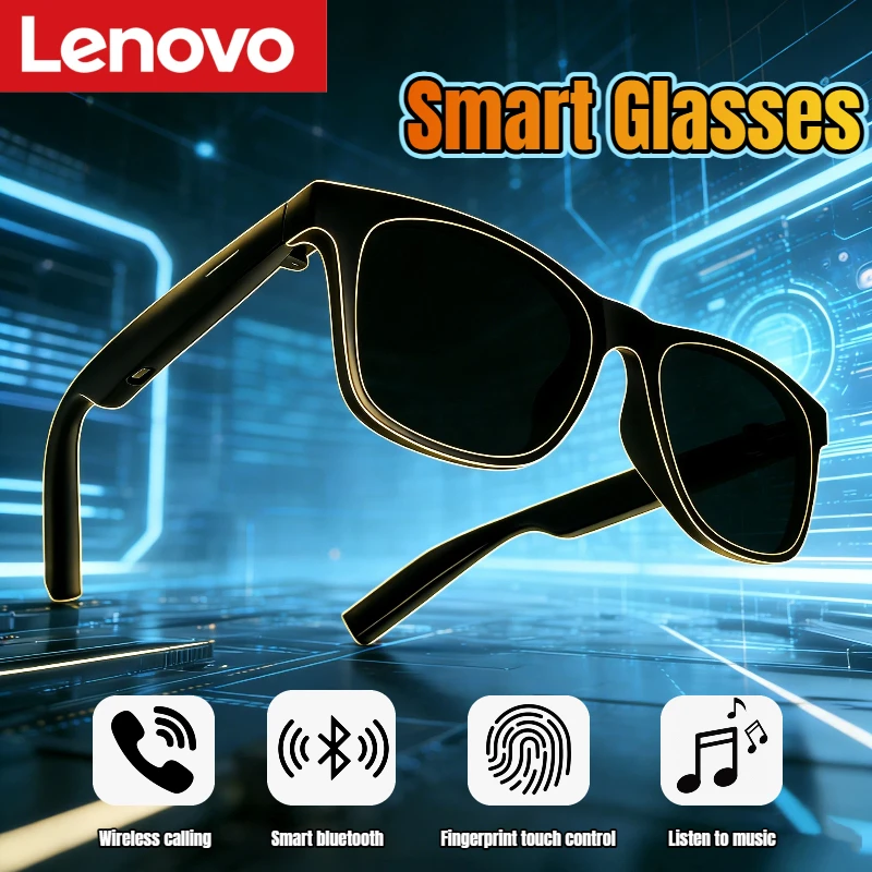Умные Bluetooth-очки Lenovo с дистанционным управлением, сенсорным управлением камерой, функцией записи, переводчиком, голосовым помощником, беспроводные очки для взрослых
Умные Bluetooth-очки Lenovo с дистанционным управлением, сенсорным управлением камерой, функцией записи, переводчиком, голосовым помощником, беспроводные очки для взрослых