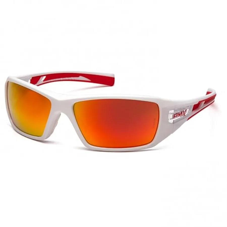 Velar Safety Glasses, White-Red Frame/Sky Red Mirror Lens
Velar Safety Glasses, White-Red Frame/Sky Red Mirror Lens