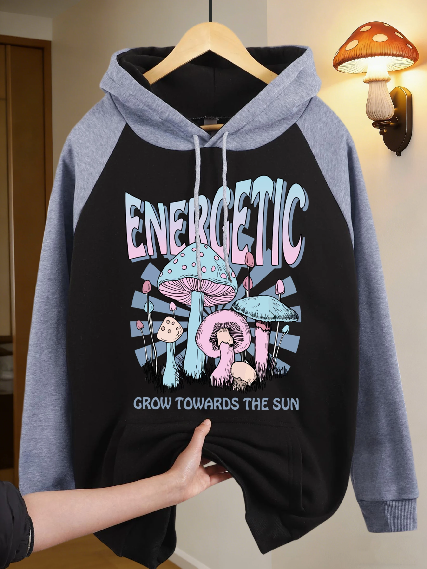 Женская толстовка Enercetic Grow Magic Mushroom Print с рукавами реглан, универсальная, в стиле Y2K, флисовая, осенняя, повседневная, свободного кроя
Женская толстовка Enercetic Grow Magic Mushroom Print с рукавами реглан, универсальная, в стиле Y2K, флисовая, осенняя, повседневная, свободного кроя
