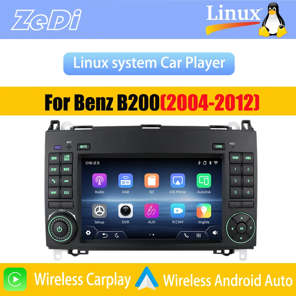 Для Mercedes-Benz B200 (2004-2012, 7 дюймов) 2026 Новая система Linux, беспроводной CarPlay, FM, Bluetooth, музыка, видео, мультимедийные проигрыватели, камеры
Для Mercedes-Benz B200 (2004-2012, 7 дюймов) 2026 Новая система Linux, беспроводной CarPlay, FM, Bluetooth, музыка, видео, мультимедийные проигрыватели, камеры