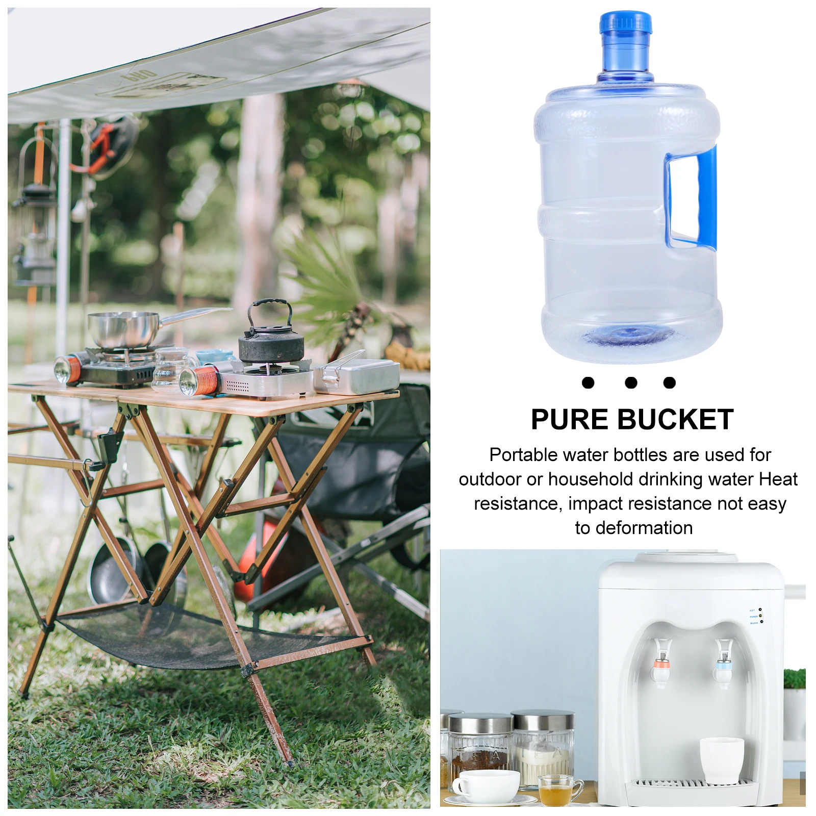 1pc Plastic Water Bucket PC Material Safe Body Heat Resistant Handle Multifunctional Liquid Storage Bucket Home Office Purified
1pc Plastic Water Bucket PC Material Safe Body Heat Resistant Handle Multifunctional Liquid Storage Bucket Home Office Purified