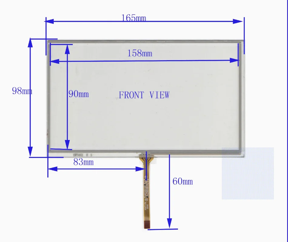 7-inch 165 * 98 handwriting external screen XWT 452 four wire car navigation screen 165mm * 98mm
7-inch 165 * 98 handwriting external screen XWT 452 four wire car navigation screen 165mm * 98mm