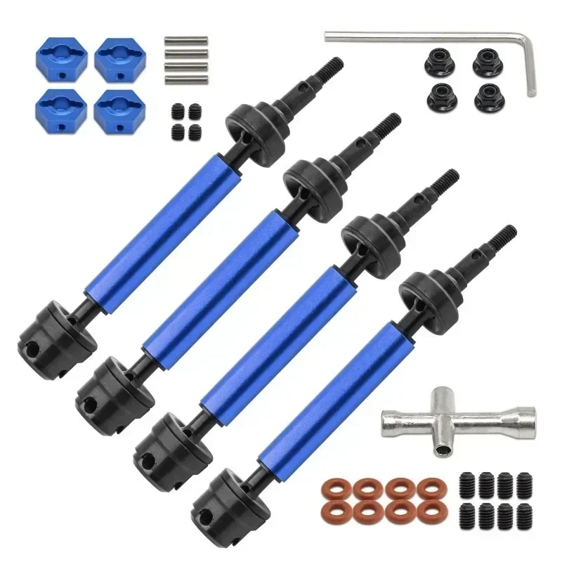4pcs Metal Front and Rear Drive Shaft CVD Driveshaft for ARRMA 1/10 3S Big Rock Granite Senton Vortecks RC Car Upgrade Parts
4pcs Metal Front and Rear Drive Shaft CVD Driveshaft for ARRMA 1/10 3S Big Rock Granite Senton Vortecks RC Car Upgrade Parts