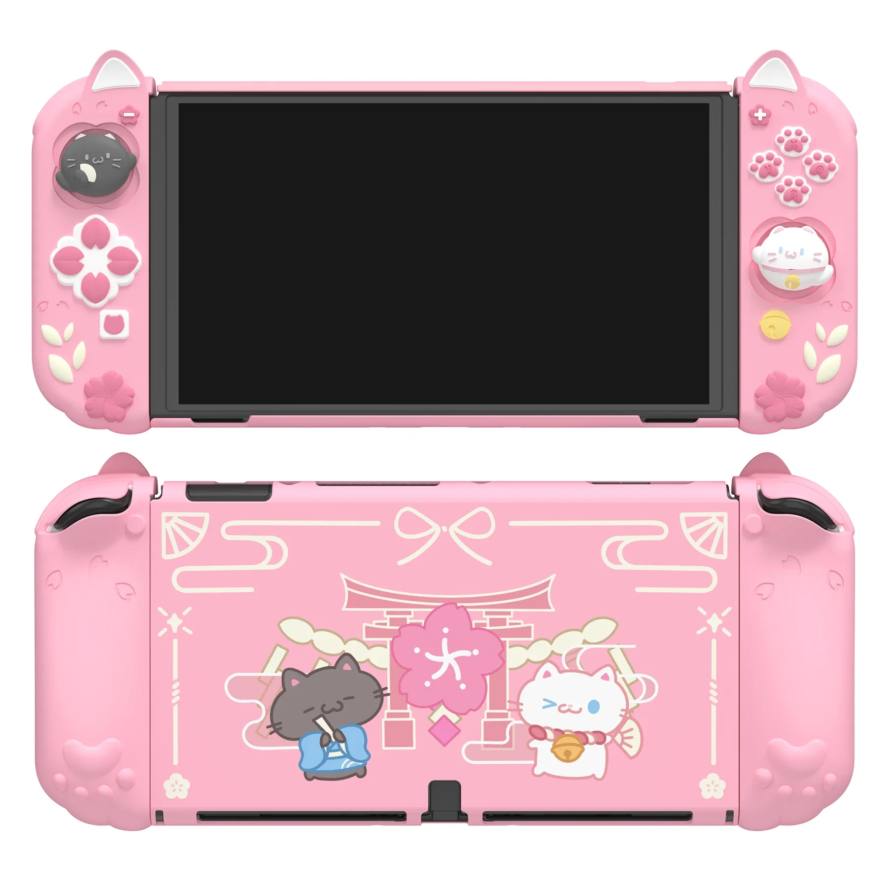 PlayVital Shockproof Protective Case for Nintendo Switch OLED with Extra Stand, Cherry Blossoms Kitten Dockable Hard Shell Cover
PlayVital Shockproof Protective Case for Nintendo Switch OLED with Extra Stand, Cherry Blossoms Kitten Dockable Hard Shell Cover