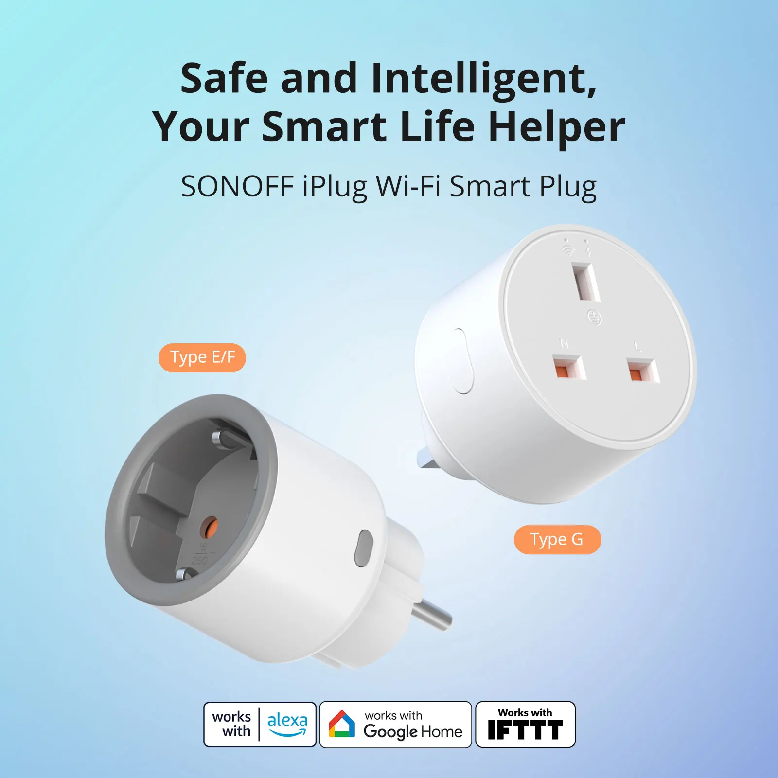 SONOFF S60TPG Smart Plug Type G, 13A 3250W UK Plug with Energy Monitoring, Compatible with eWeLink App & iHost, Voice Control vi
SONOFF S60TPG Smart Plug Type G, 13A 3250W UK Plug with Energy Monitoring, Compatible with eWeLink App & iHost, Voice Control vi