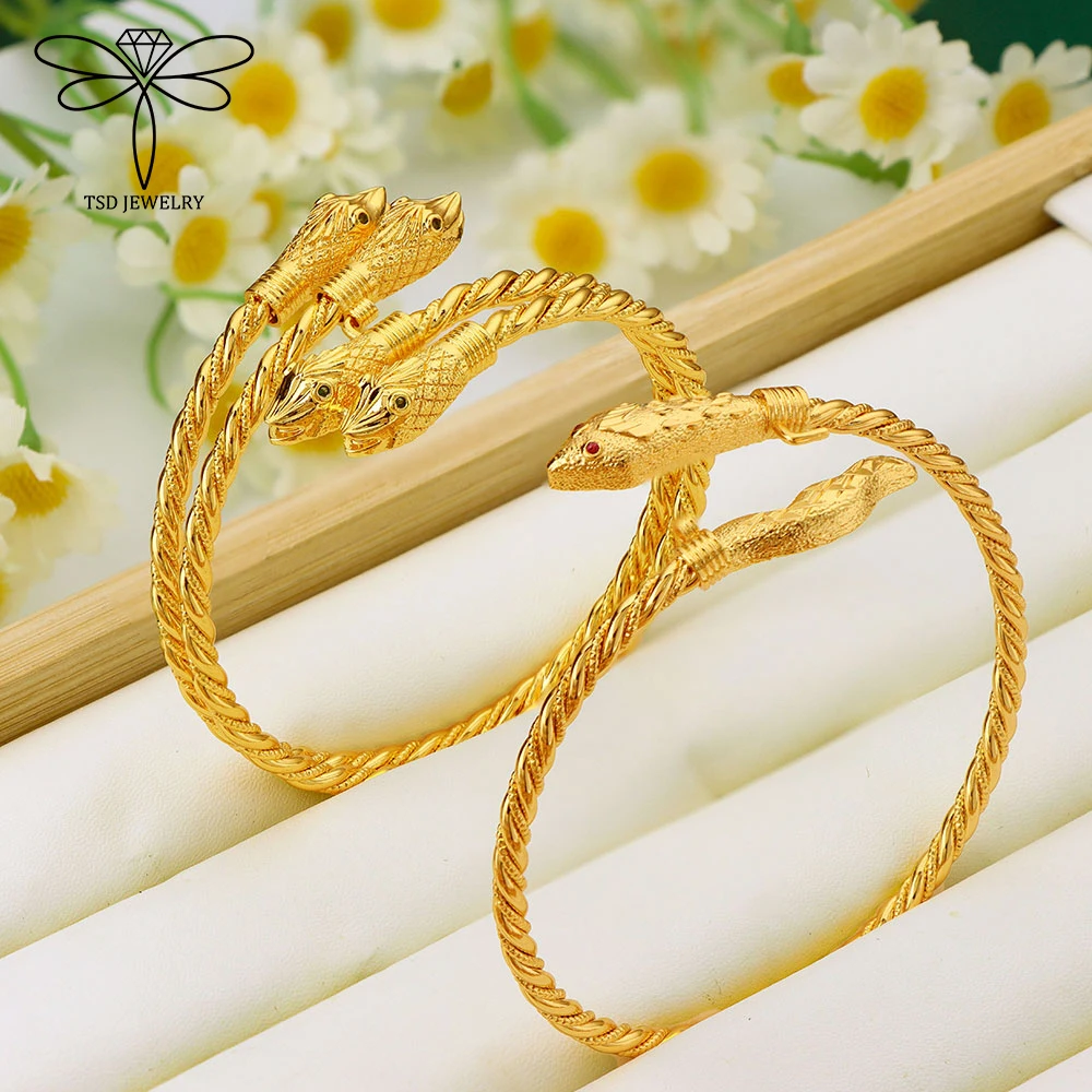 Arabic Fashion Snake Twisted Bracelet 21k Gold Plated Dubai Geometric Single Double Layer Bracelet African Vintage Jewelry
Arabic Fashion Snake Twisted Bracelet 21k Gold Plated Dubai Geometric Single Double Layer Bracelet African Vintage Jewelry