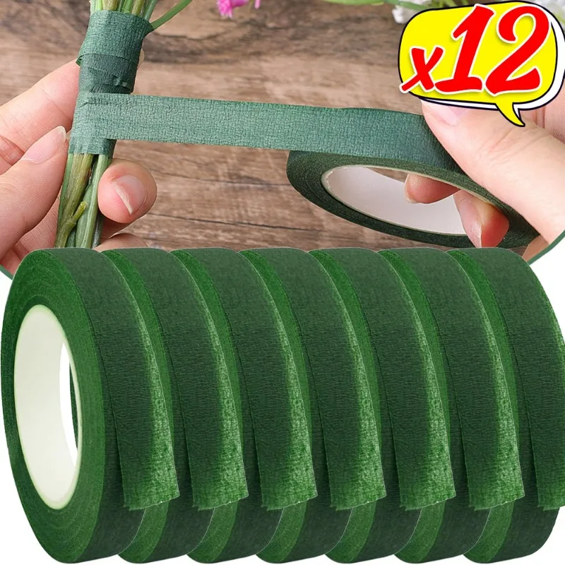 12/1rolls Bouquet Floral Stem Tapes Self-Adhesive Tapes Florist Flower Wrapping Green Tape DIY Wedding Party Decoration Supplies
12/1rolls Bouquet Floral Stem Tapes Self-Adhesive Tapes Florist Flower Wrapping Green Tape DIY Wedding Party Decoration Supplies