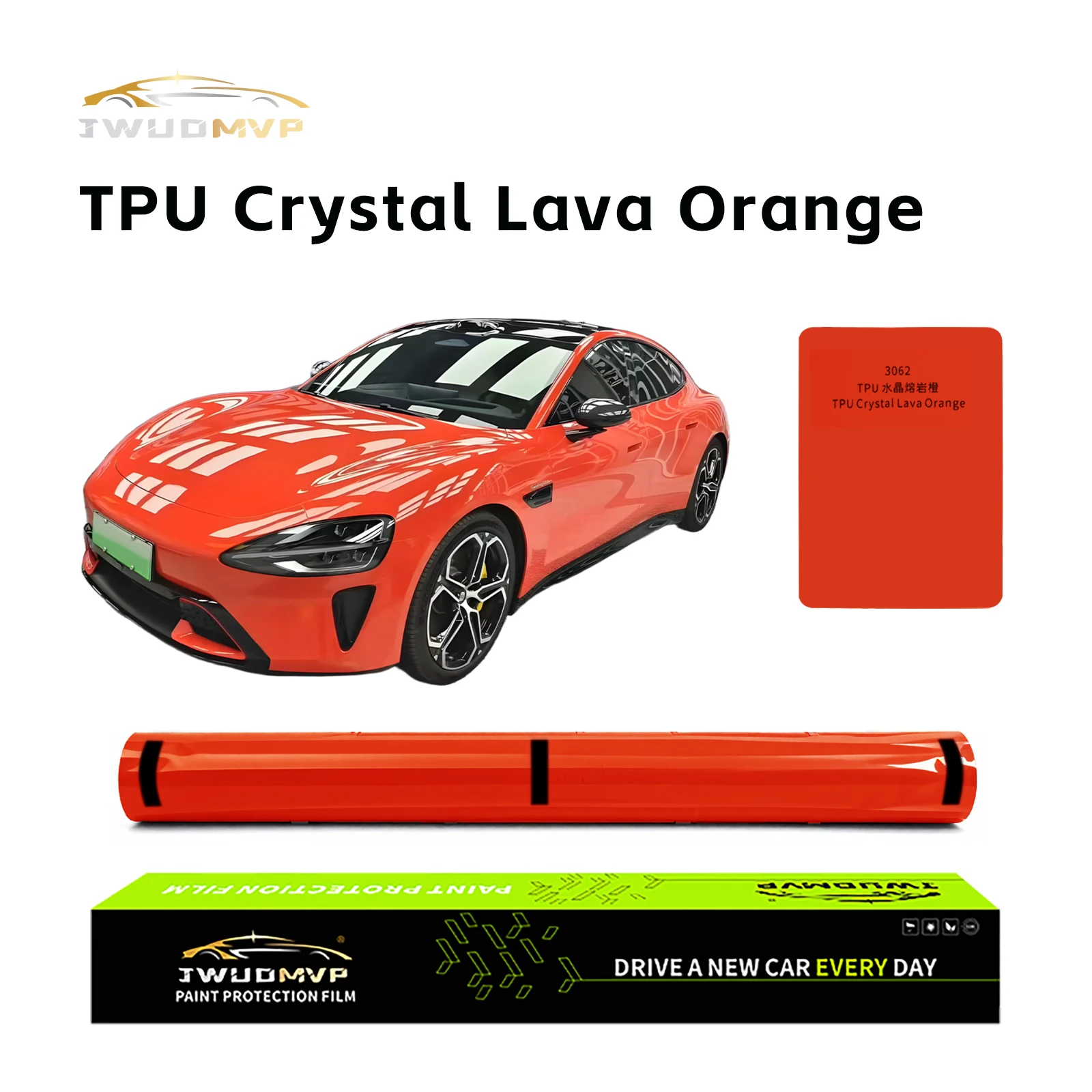 JWUDMVP 1.52 X 15m TPU PPF Crystal Lava Orange Car Film Self-Healing Scratch-Resistant Non-Fading High-Quality Car Wrap
JWUDMVP 1.52 X 15m TPU PPF Crystal Lava Orange Car Film Self-Healing Scratch-Resistant Non-Fading High-Quality Car Wrap