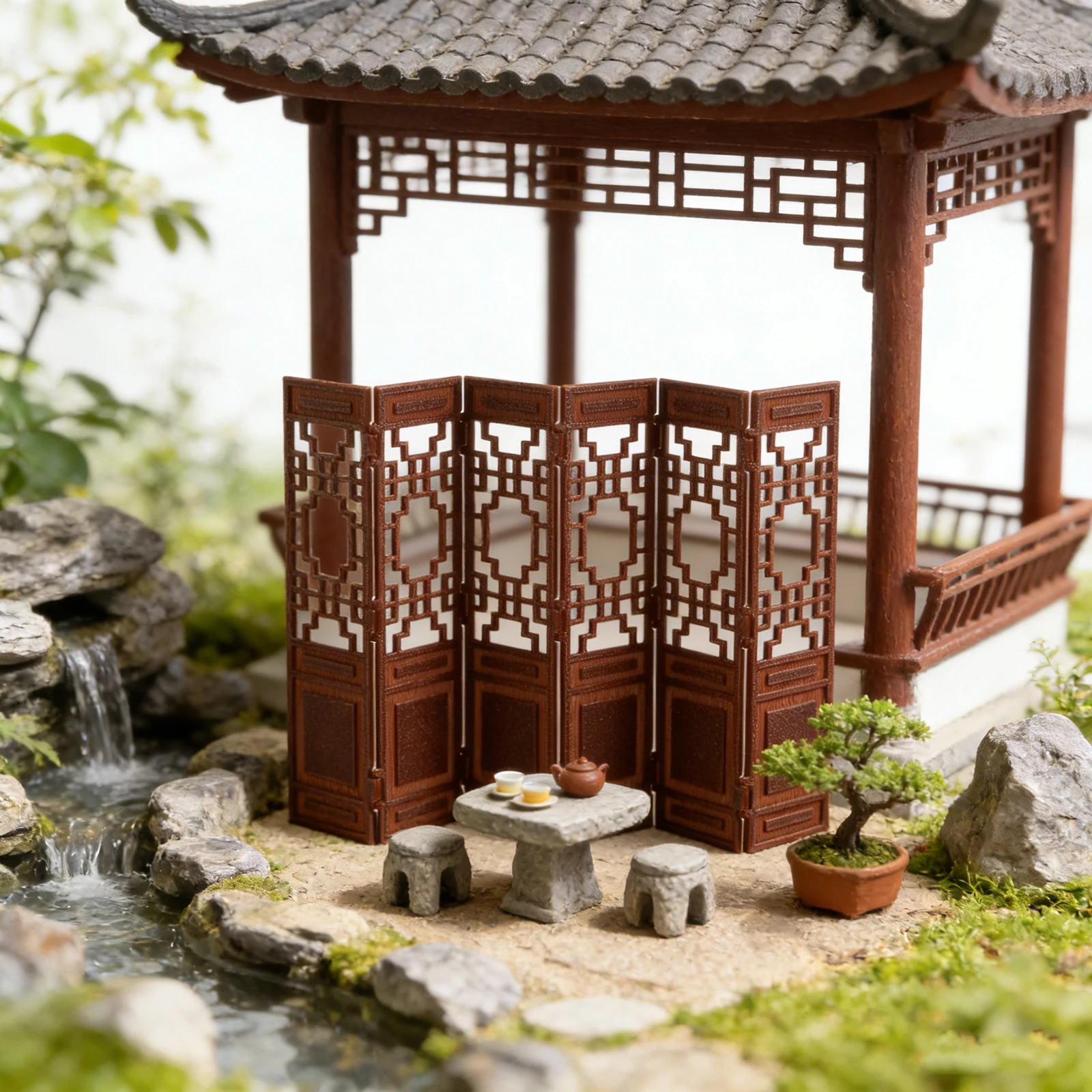 Mini Chinese Folding Screen Decorative Vintage Miniature Room Divider Dollhouse Furniture Desktop Screen Decoration
Mini Chinese Folding Screen Decorative Vintage Miniature Room Divider Dollhouse Furniture Desktop Screen Decoration