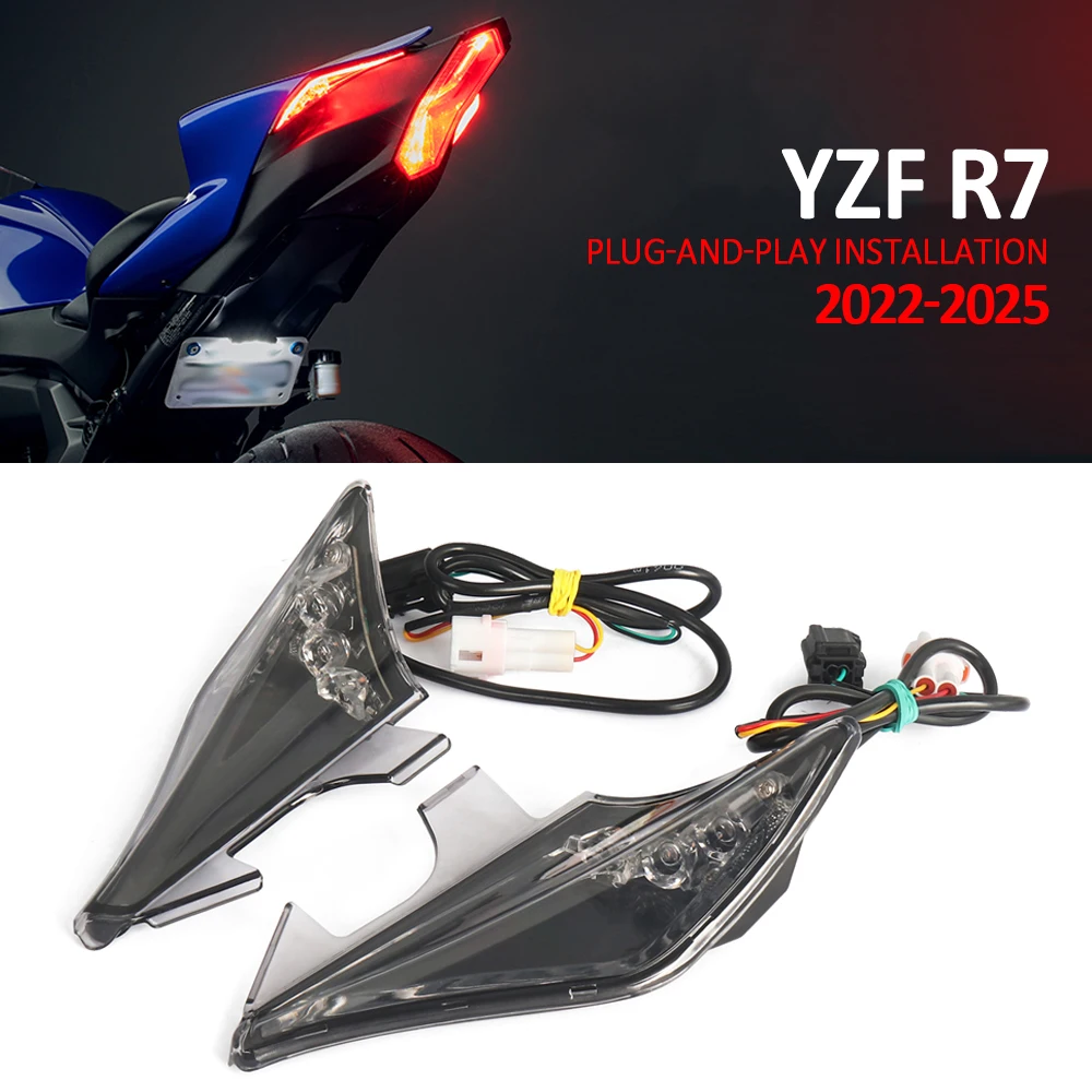 Motorcycle Accessories For YAMAHA YZF-R7 YZFR7 YZF R7 r7 LED Turn Signals Indicator Blinker Light Waterproof 2022 2023 2024 2025
Motorcycle Accessories For YAMAHA YZF-R7 YZFR7 YZF R7 r7 LED Turn Signals Indicator Blinker Light Waterproof 2022 2023 2024 2025