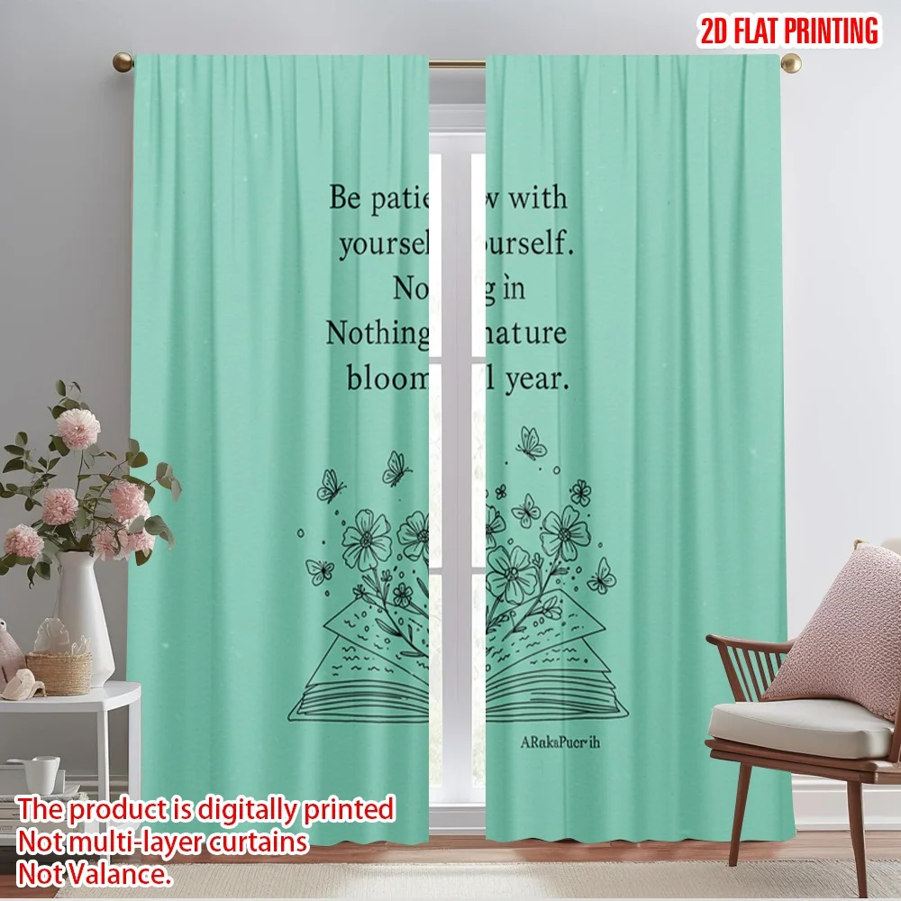 2pcs 2D flat printing Window Curtains Patience Blooms Nature Year Polyester Without Electricity Party Decorations Perfect for
2pcs 2D flat printing Window Curtains Patience Blooms Nature Year Polyester Without Electricity Party Decorations Perfect for