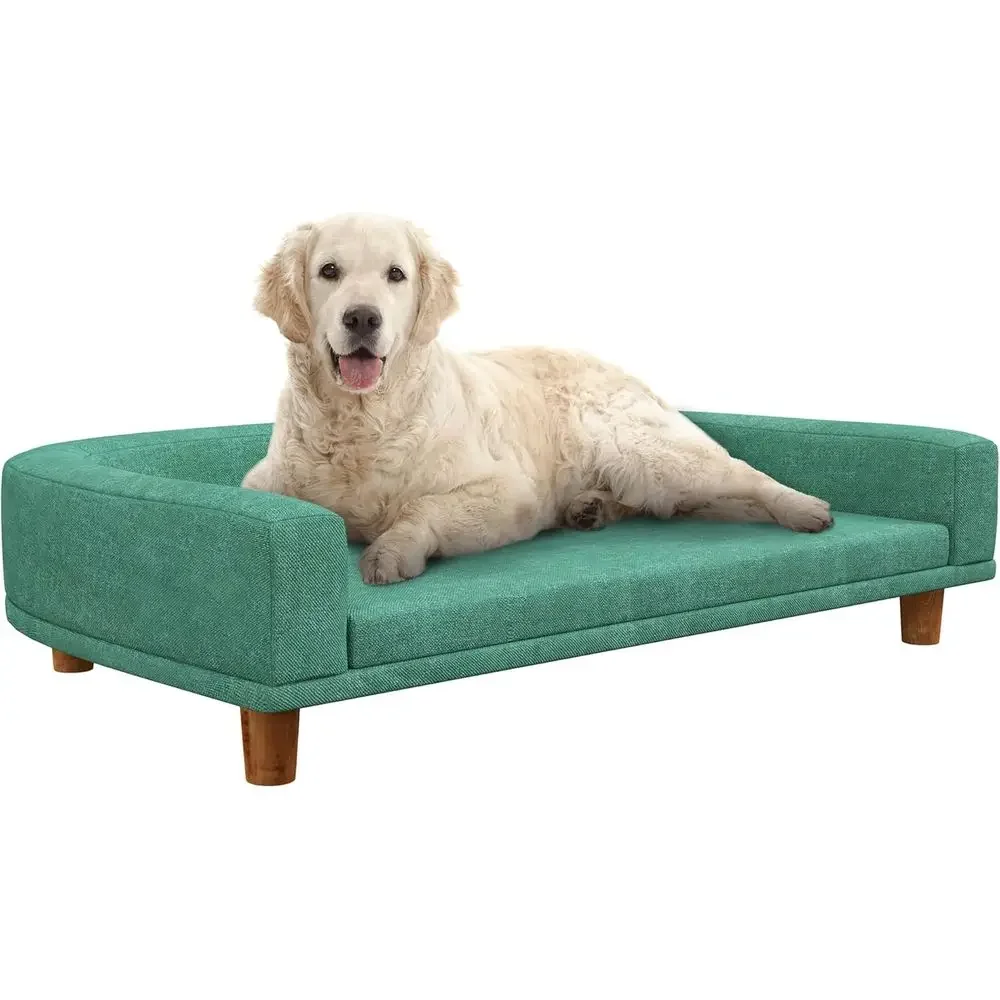 Luxury Pet Bed with Cushion, Washable Cover, Wooden Legs, Anti-Slip Mat, Suitable for Large Dogs and Cats, Green
Luxury Pet Bed with Cushion, Washable Cover, Wooden Legs, Anti-Slip Mat, Suitable for Large Dogs and Cats, Green