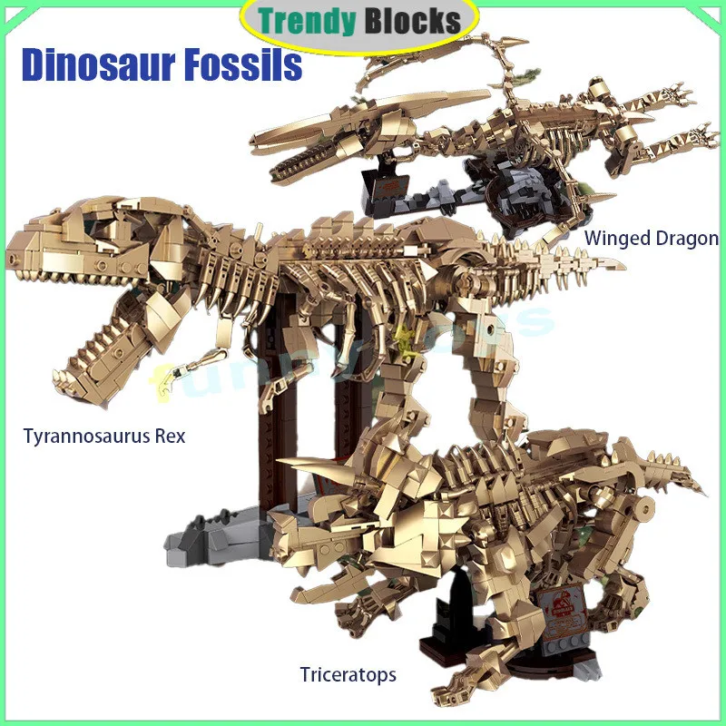 Древние ископаемые динозавров Юрского периода, скелет тираннозавра Рекса, строительные блоки MOC-76968, трицератопс, птерозавры, игрушки, подарки для мальчиков
Древние ископаемые динозавров Юрского периода, скелет тираннозавра Рекса, строительные блоки MOC-76968, трицератопс, птерозавры, игрушки, подарки для мальчиков