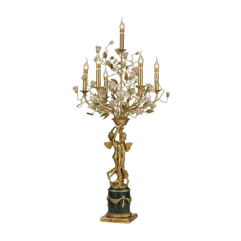 French villa all-copper table lamp European dewaxing living room creative angel hotel lamp
French villa all-copper table lamp European dewaxing living room creative angel hotel lamp